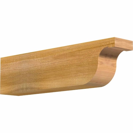 Ekena Millwork Del Monte Rough Sawn Rafter Tail, Western Red Cedar, 4"W x 6"H x 24"L RFT04X06X24DEL00RWR